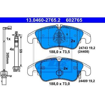 Set placute frana