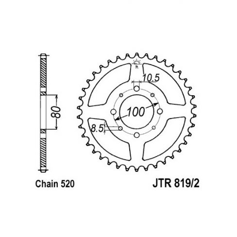 Pinion spate