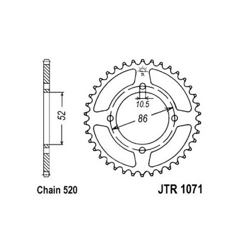 Pinion spate