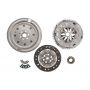 Clutch kit with dual mass flywheel and pneumatic bearing