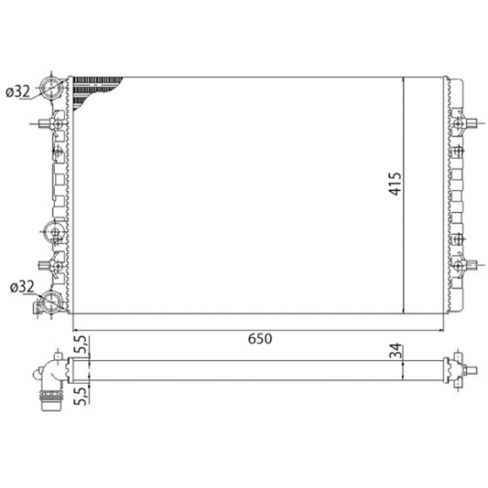 Radiator racire cu apa