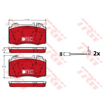 Set placute frana