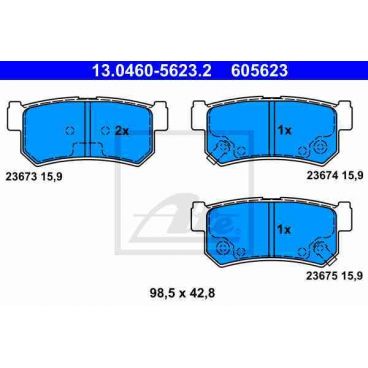 Set placute frana