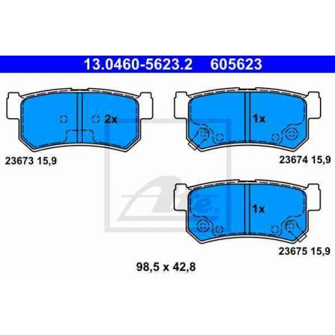 Set placute frana