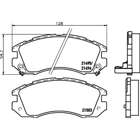 Set placute frana