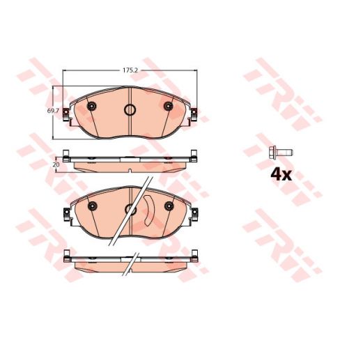 Set placute frana