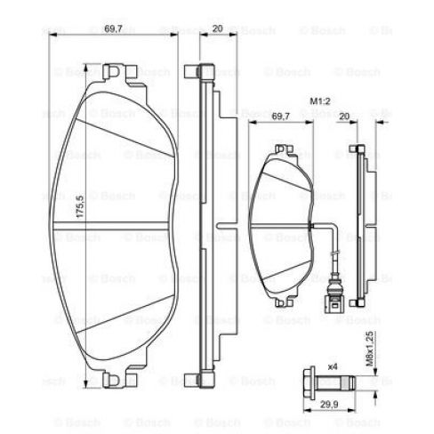 Set placute frana