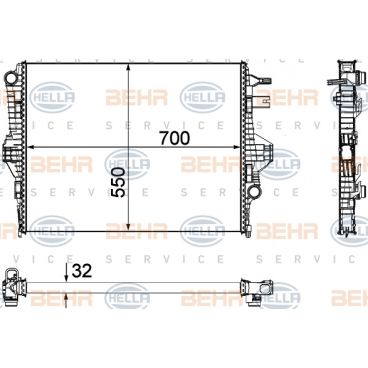 Radiator racire cu apa