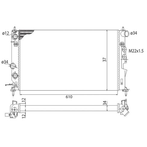 Radiator racire cu apa