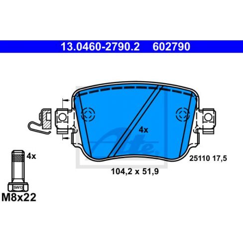 Set placute frana