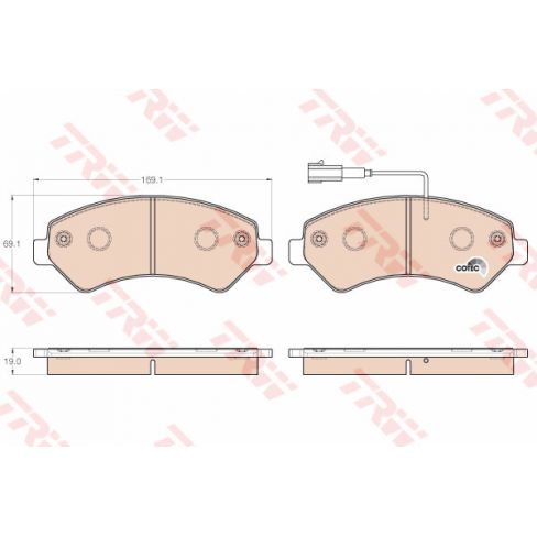 Set placute frana