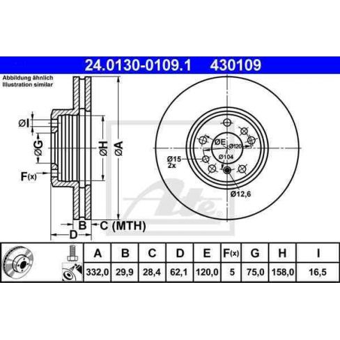 Disc frana punte fata BMW X3