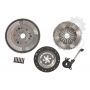 Clutch kit with dual mass flywheel and pneumatic bearing