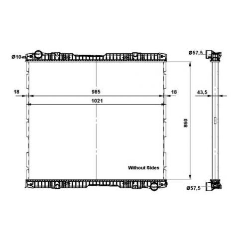 Radiator racire cu apa