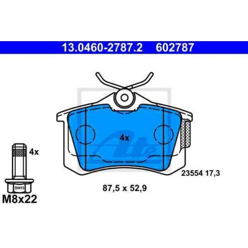 Set placute frana