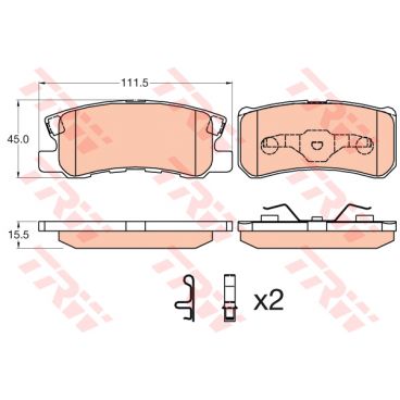 Set placute frana