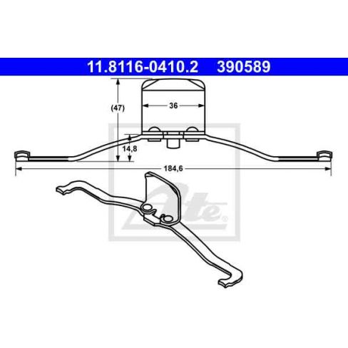 Kit de montaj placute frana