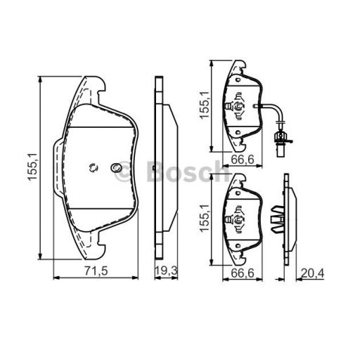 Set placute frana