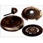 Clutch kit with dual mass flywheel and pneumatic bearing